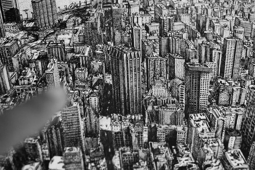 Architecture Student Spends 10 Months Drawing New York City In Incredible Detail