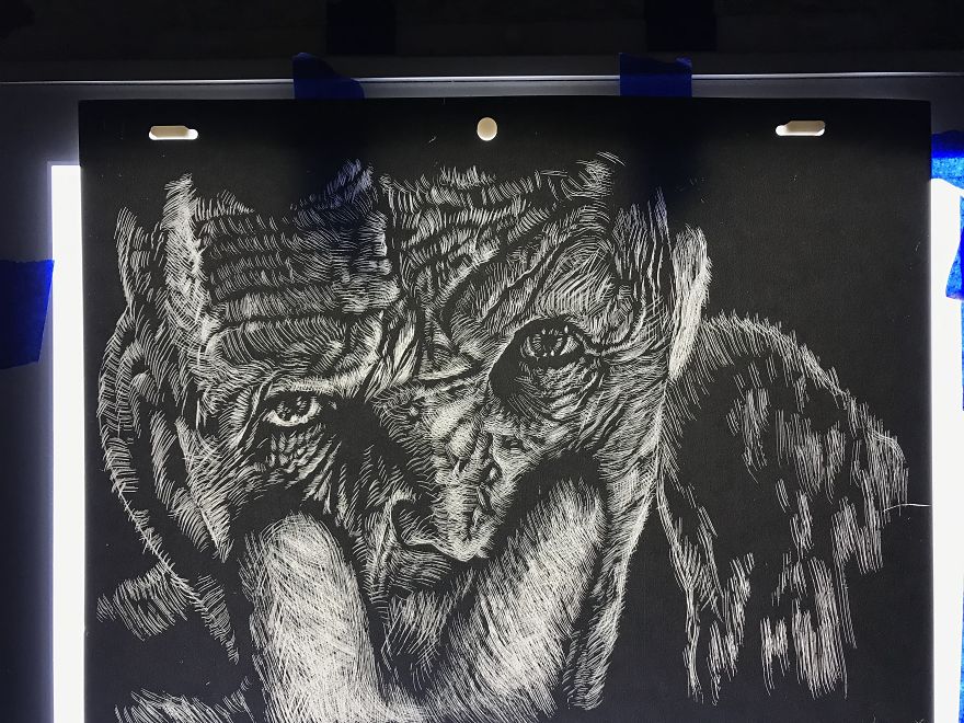 Remaking Star Wars - The Last Jedi Trailer With Scratchboard Arts