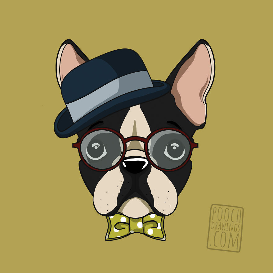 12 Gentlemen Dogs Illustrated By Dog Addicted Artist