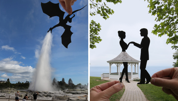 I Keep Transforming Famous Landmarks And Random Places Using Paper Cutouts (New Pics)