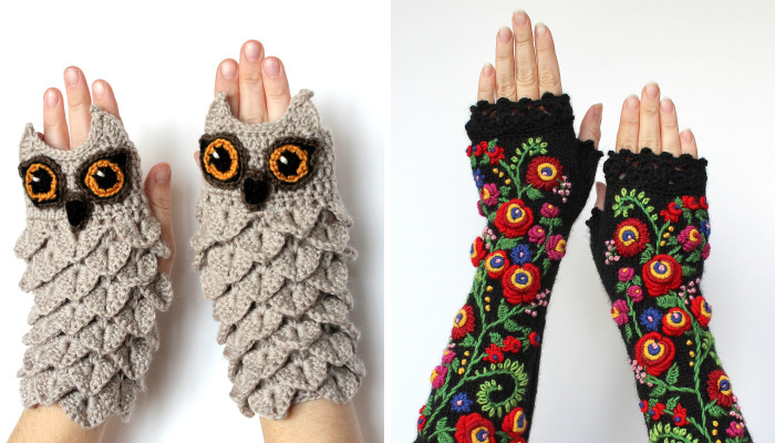 I Make Embroidered Mittens And Gloves That Will Keep Your Hands Warm