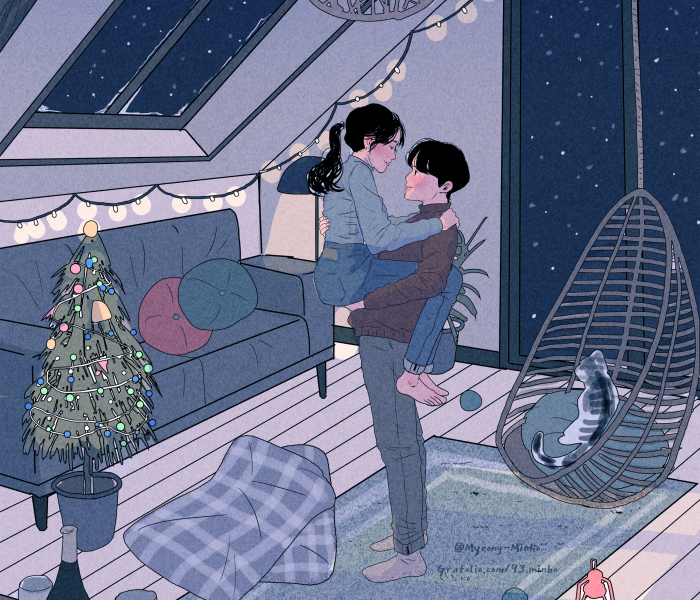 Korean Artist Illustrates The Daily Life Of A Loving Couple In An Intimate Way