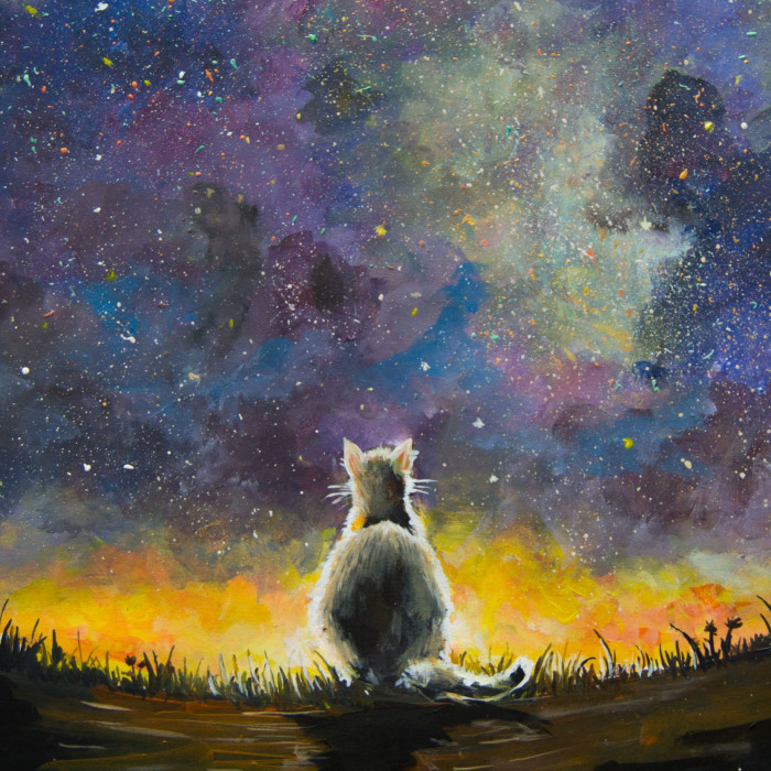 I Painted A Lonely Cat For My Son