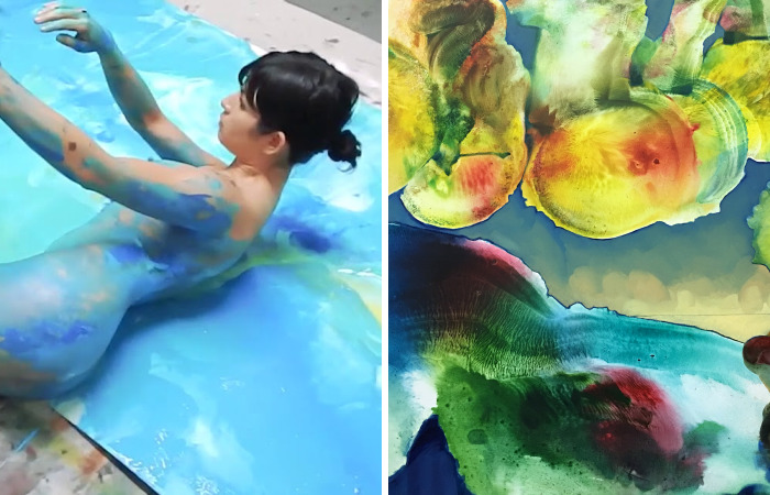 I Paint With Unusual Objects After Rolling Them In Paint