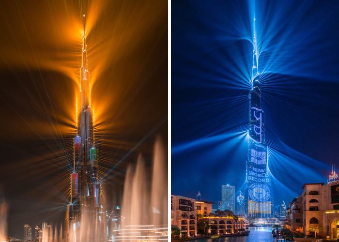 Dubai’s World Record Laser Show In Pictures