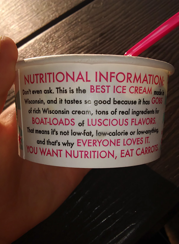 My Local Ice Cream Shop Has This On Their Dishes