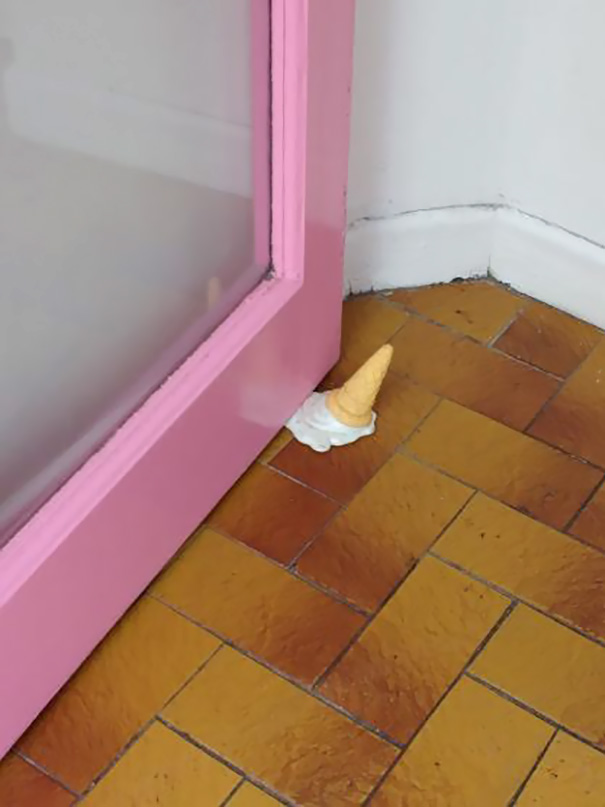 This Ice Cream Doorstop Spotted In An Ice Cream Shop