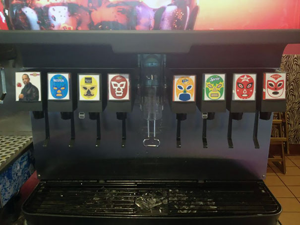 The Soda Machine At A Local Taco Shop In San Diego