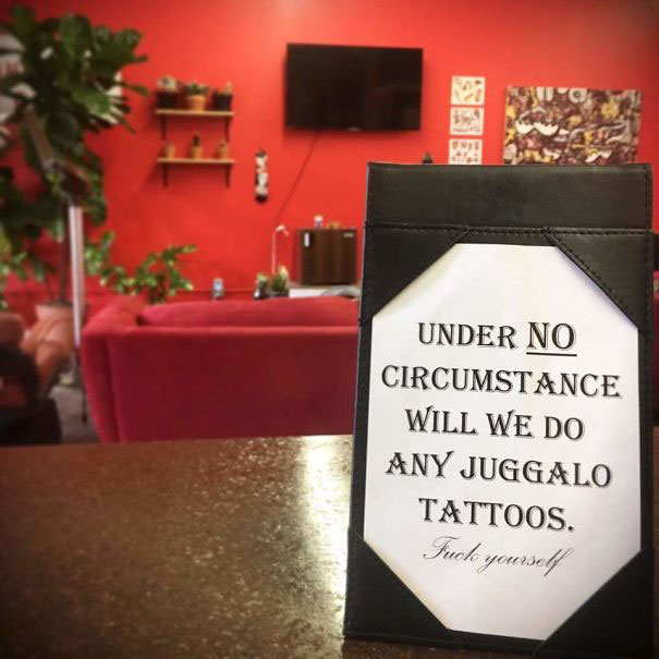 New Sign At A Tattoo Shop