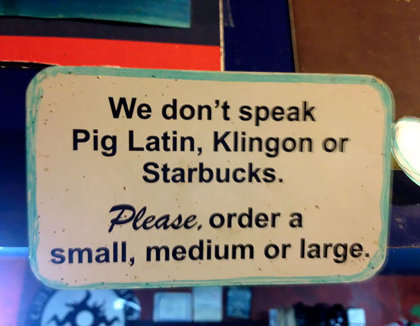 Sign At My Local Coffee Shop