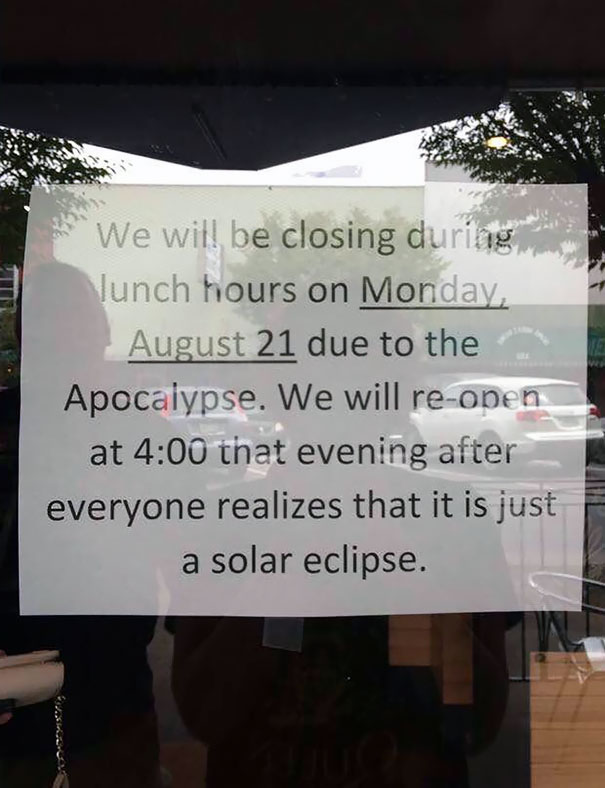Shop Closes For A Pox Eclipse