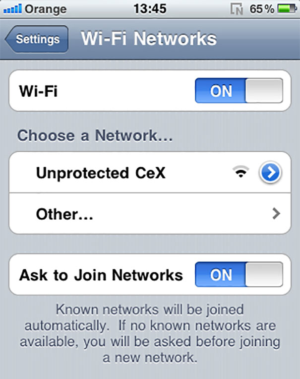 So I Was In My Local Computer Game Shop Called CeX And This Is Their Network Name