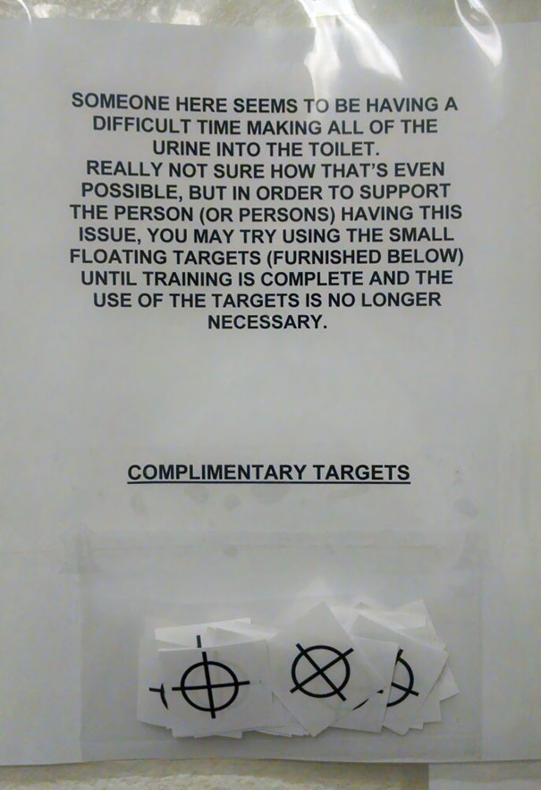 This Is In A Restroom At A Machine Shop I Work At