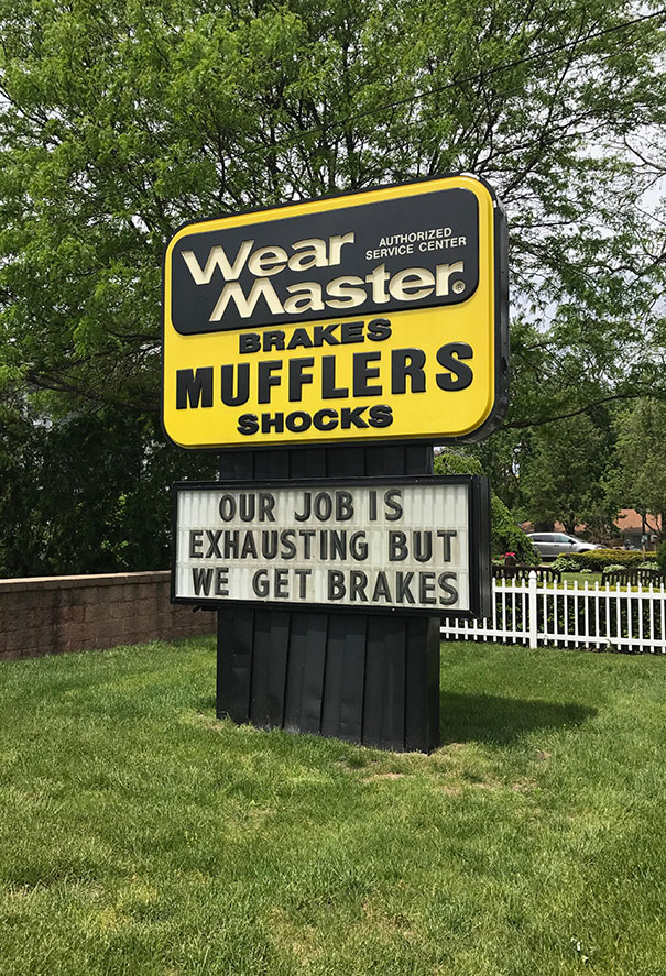 Muffler Shop Understands Dad Jokes