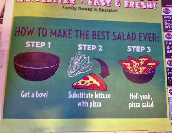 Ad For Local Pizza Shop. They're Getting My Business