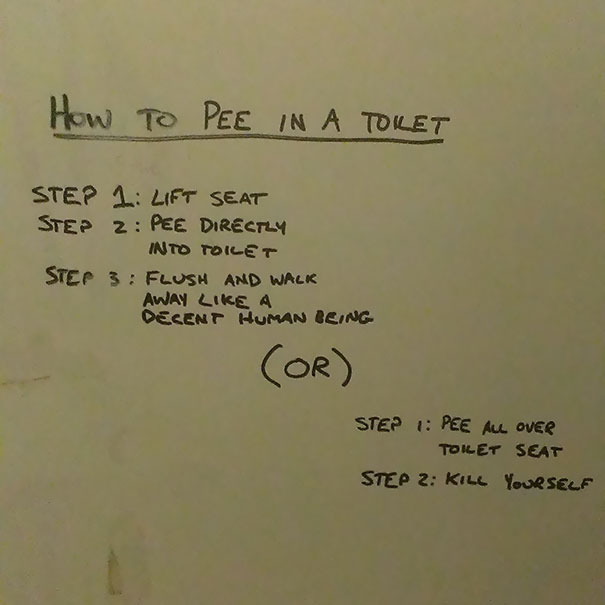 On The Bathroom Stall At My Coffee Shop
