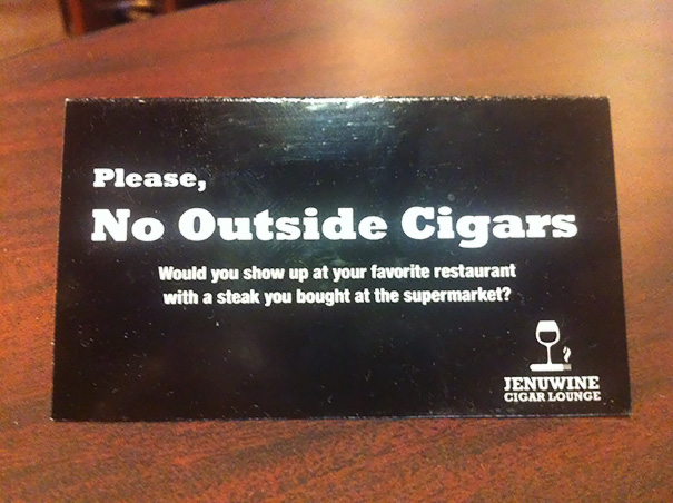 Cigar Shop By My House Makes A Very Good Point