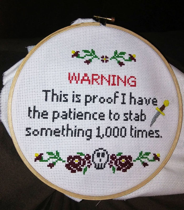 10+ Times Cross Stitches Were So Badass, They Were Perfect For 21st Century