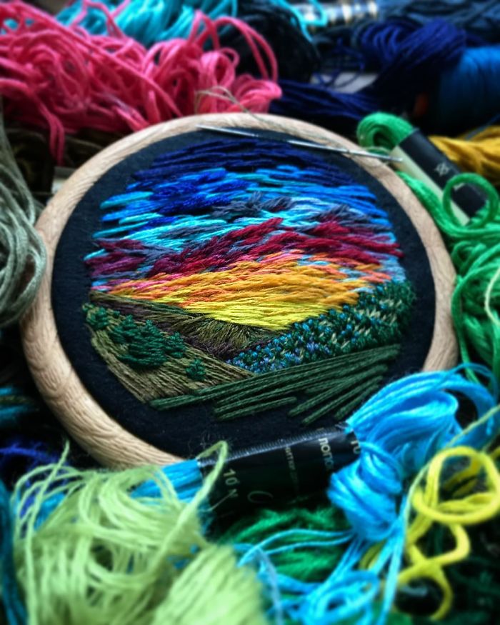 Embroidery-Paintings-Thread-Vera-Shimunia
