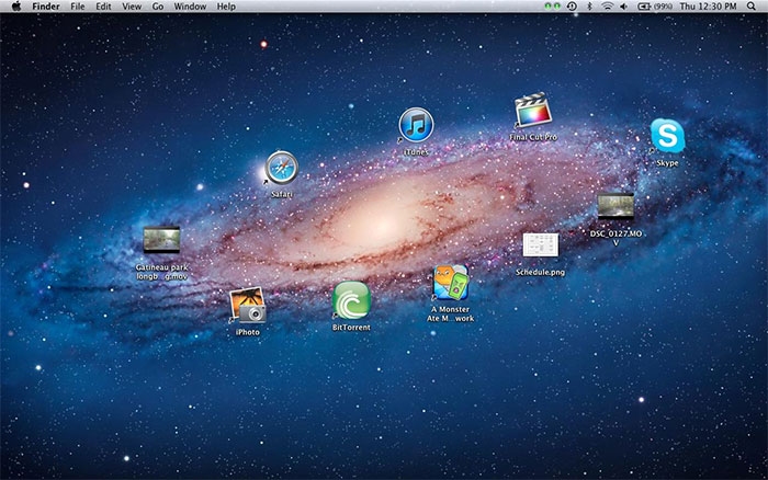 My Creative Desktop Icon Arrangement