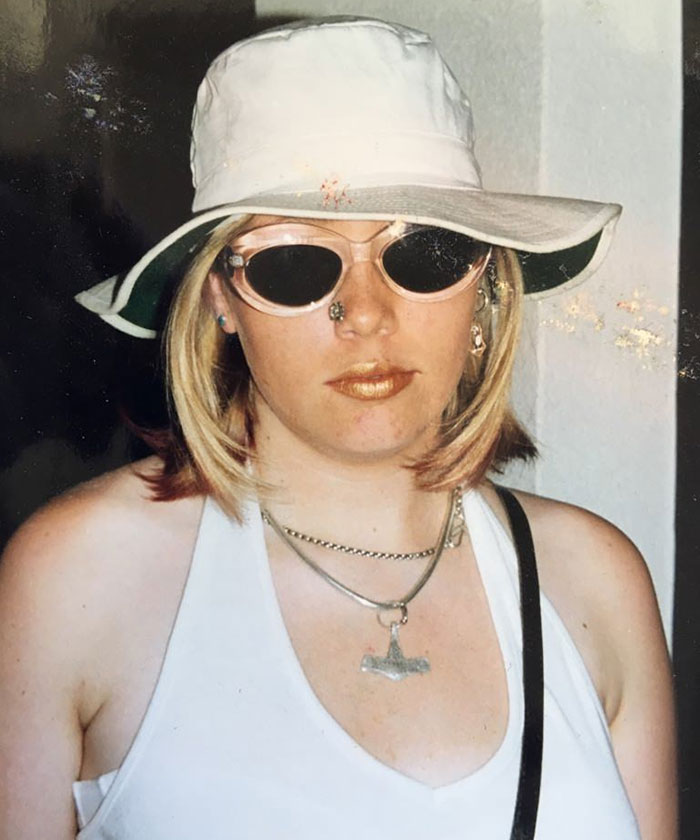 I Was About 18 Years Old, And Heading Out For A Night On The Town. Please Note The Nose Ring- It Was Stuck On With Superglue