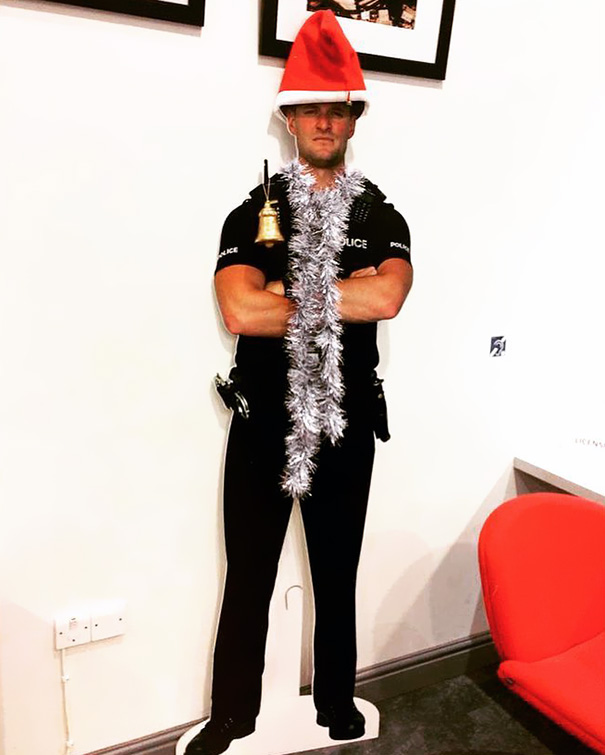 Been Sent This Today, Glad To See My Cut Out Still Gets Dressed Up In The Festive Spirit, Even After Leaving