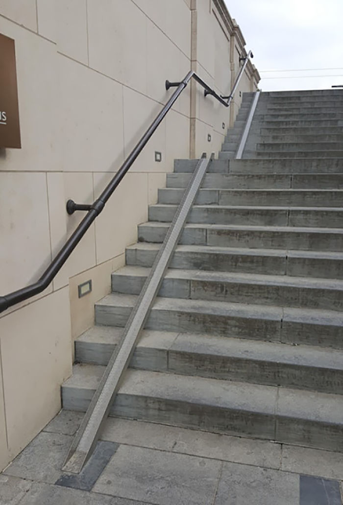 This Tray Used To Walk Your Bike Up/Down Steps