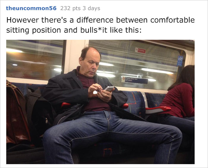 Woman Sick Of Men Spreading Legs In Subway Gets Revenge, And Here's How Men Respond