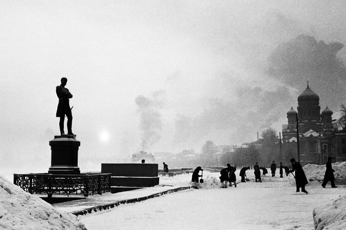 Orillas del río Neva en Leningrado, 1979