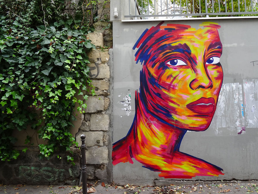 I Paint Colorful Portraits Of Women In The Streets Around The World