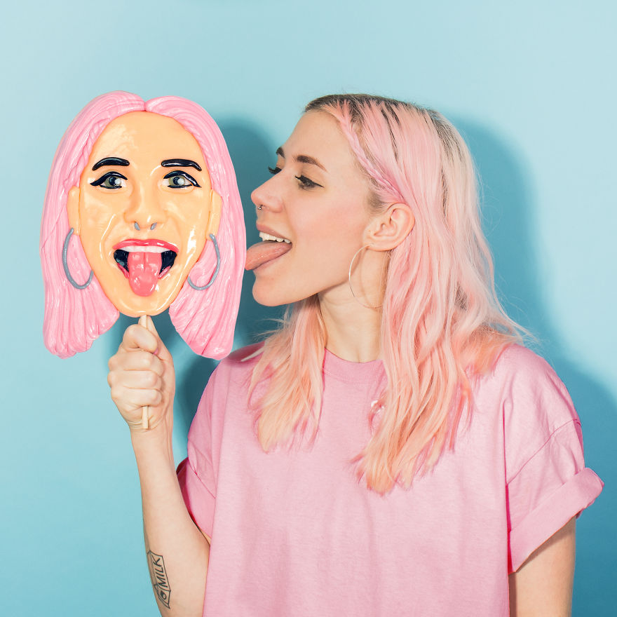 Lick Your Own Face With These Personalised, Life-Sized Lollipops