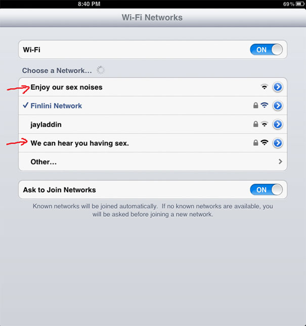 City Living Perk #236 - Watching Your Neighbors Passive-Aggresively Communicate Via Wifi Network Names
