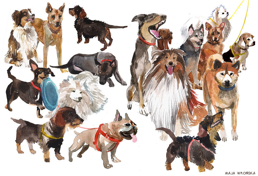 I Paint Dogs With Watercolors