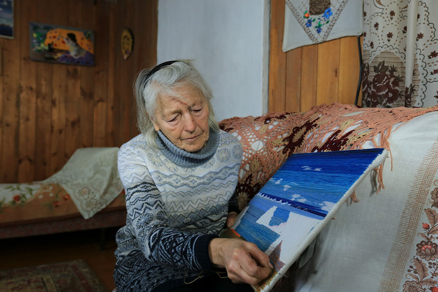76 y.o. "Babushka of Baikal" Lives Alone In Siberia And Skates Across Baikal Every Day For A Heartwarming Reason