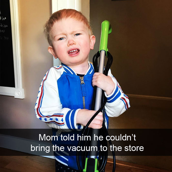 Mom Told Him He Couldn’t Bring The Vacuum To The Store