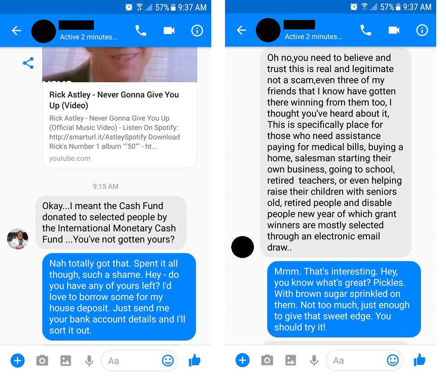 So I Got Messaged By A Scammer...