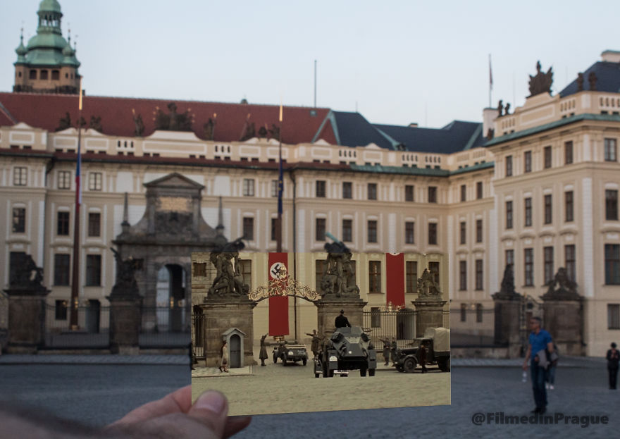 Anthropoid (2016) In This Scene Nazi General Reinhard Heydrich Is Coming Back To Prague Castle From His Trip