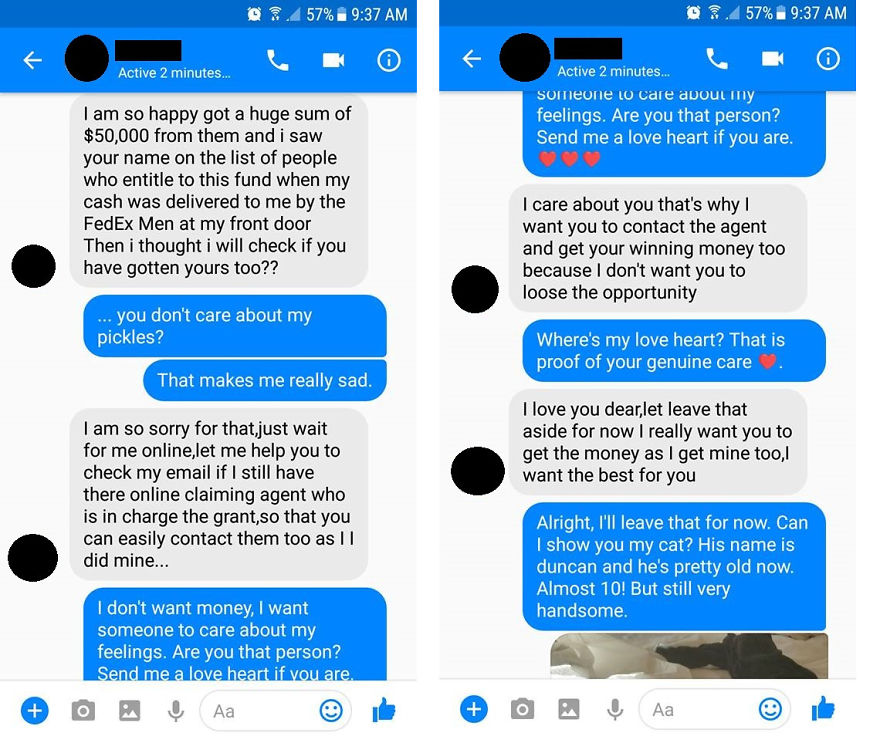 So I Got Messaged By A Scammer...