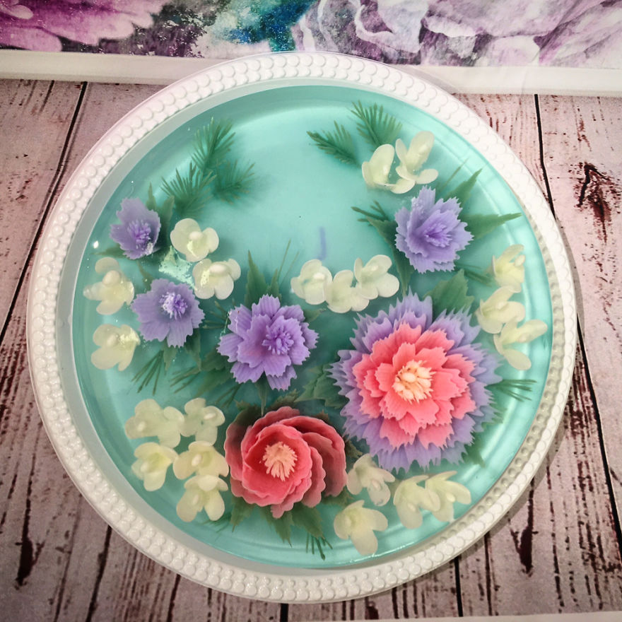 Sweet Pastel Flower Cake