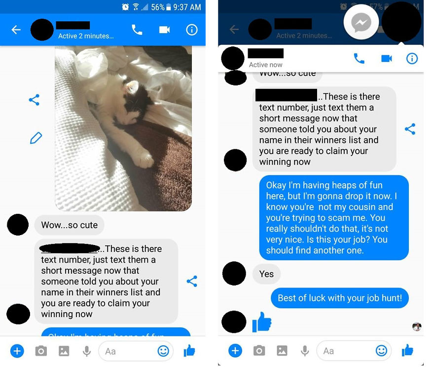 So I Got Messaged By A Scammer...