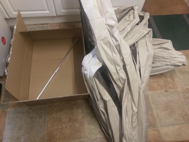 Following The Post On Amazon And Their Excess Packaging... I Give You My Cellophane Roll Complete With Huge Box And 55 Feet Of Paper