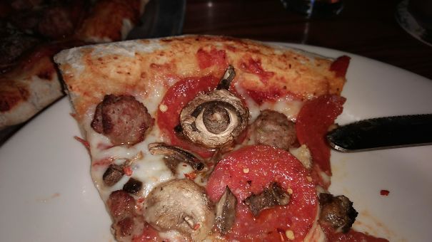 This Mushroom On My Pizza Looks Like An Eye