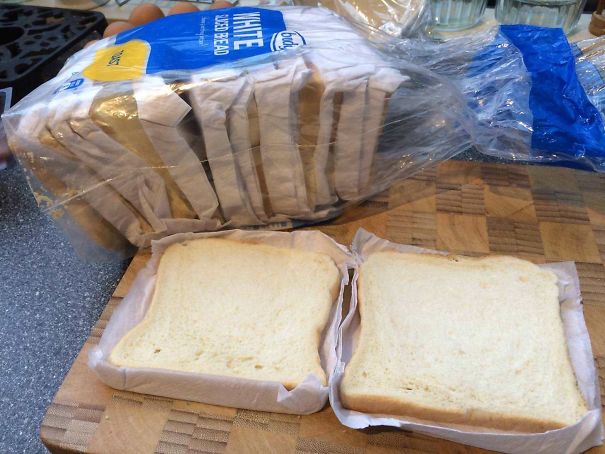 The Ridiculous Amount Of Unnecessary Packaging This Load Of Bread Comes With