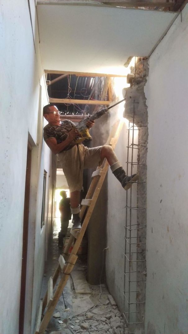 Intense Construction Guy