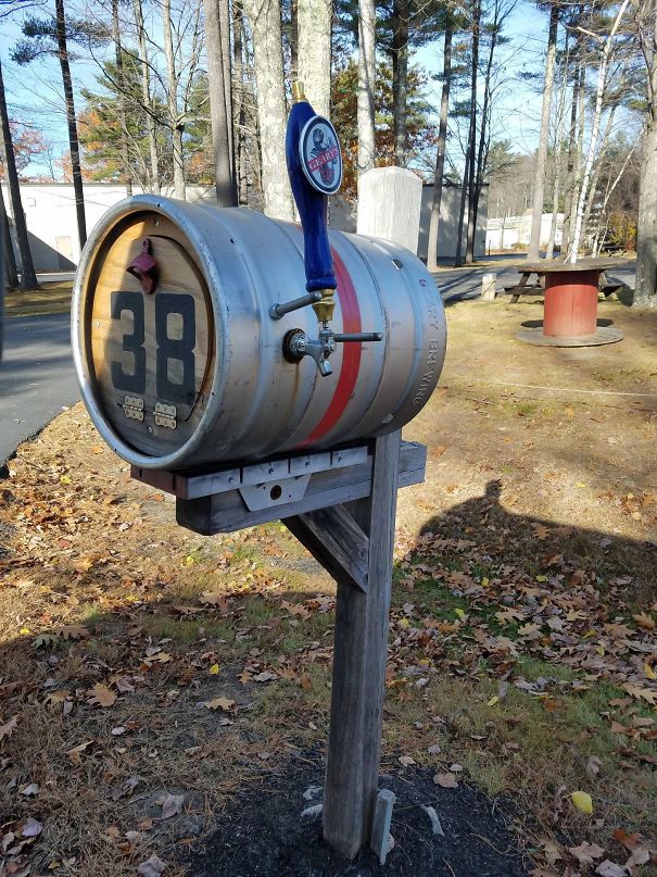 This Brewery Uses A Pony Keg For Their Mailbox
