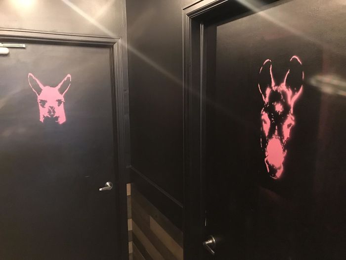 Men’s And Women’s Bathroom
