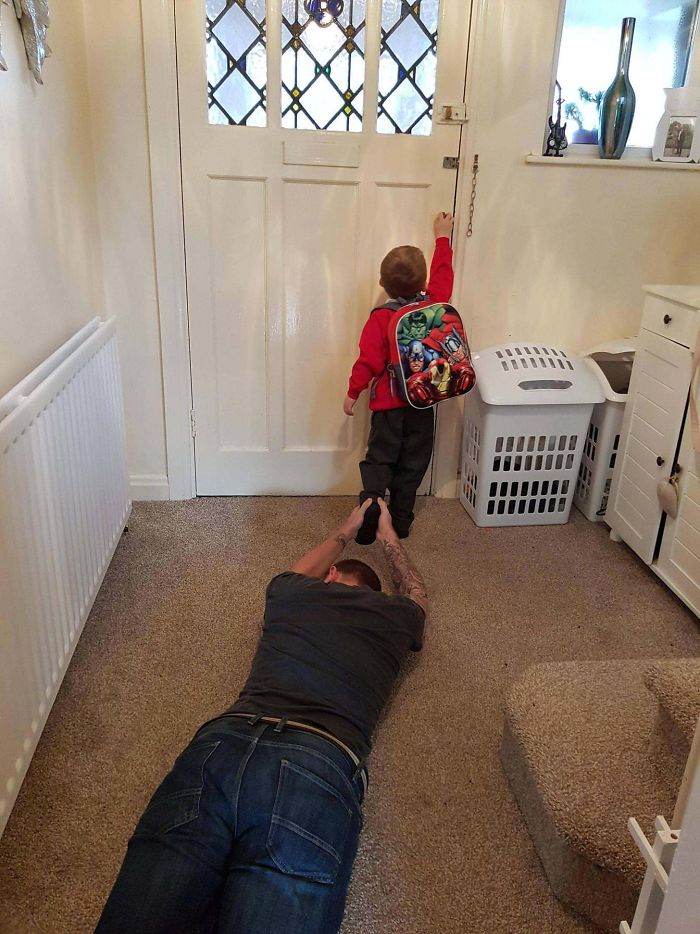 My Son's First Day At School Today. I Handled It Really Well