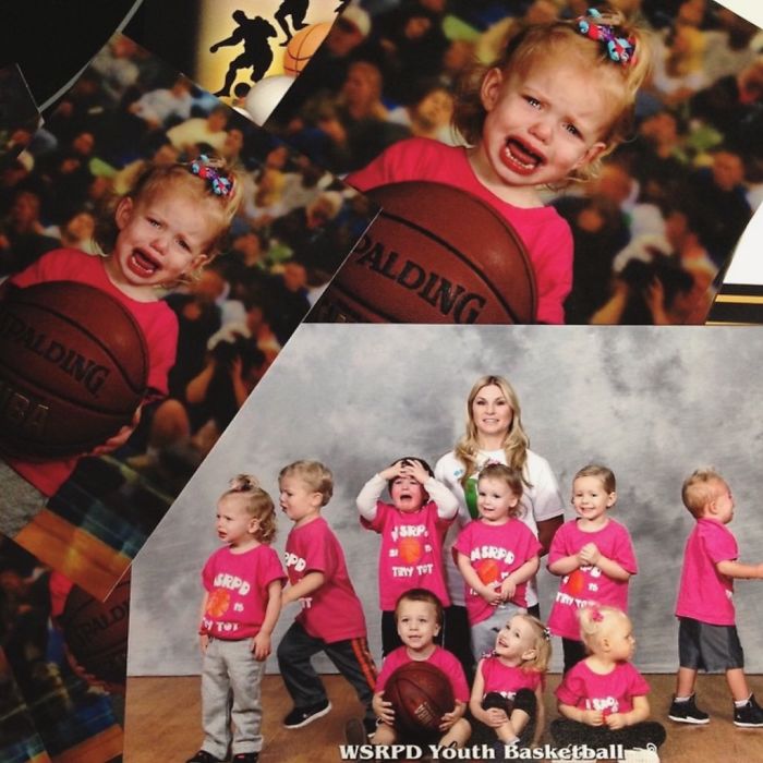 Las fotos del equipo de baloncesto de mi hija