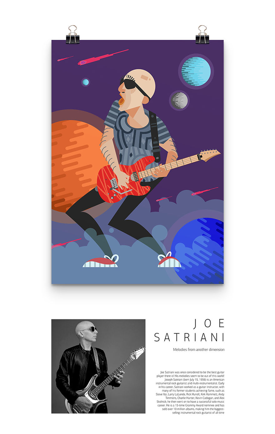 I Illustrated Some Of My Favourite Guitarists