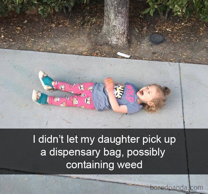 I Didn’t Let My Daughter Pick Up A Dispensary Bag, Possibly Containing Weed
